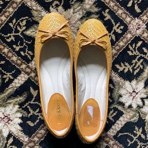 Yellow flats shoes